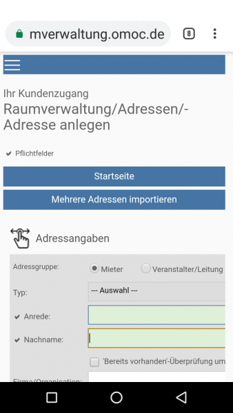 Mobile Ansicht Beispiel 3